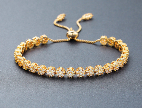 Flower Power Gold Flower Bracelet