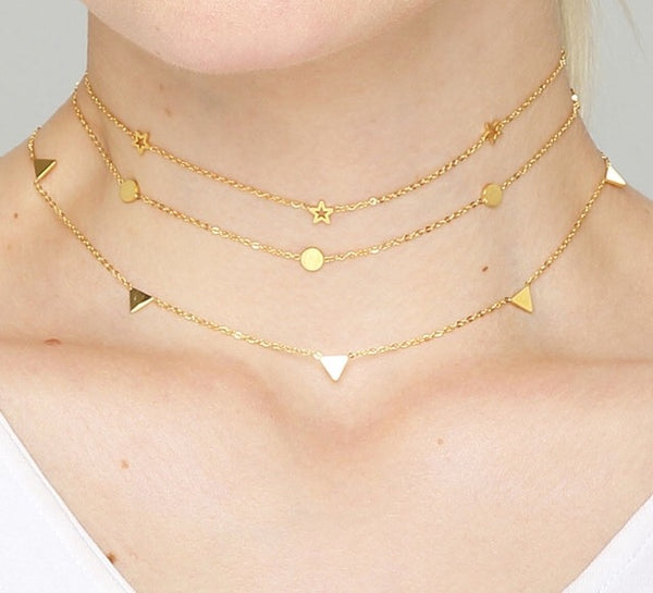 Shine On Gold Star Choker