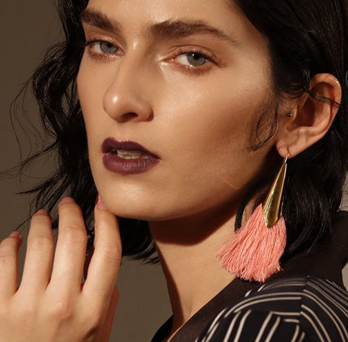 Pink Lady Tassel Earrings