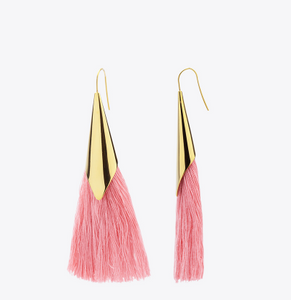 Pink Lady Tassel Earrings