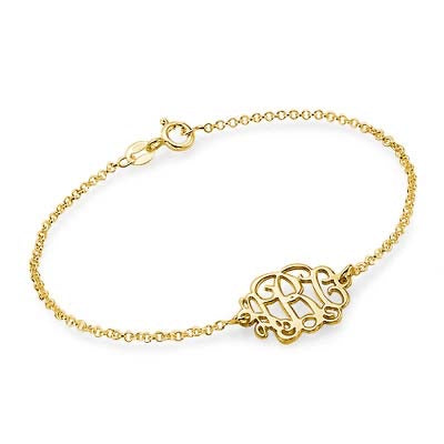 Gold Monogram Bracelet / Anklet