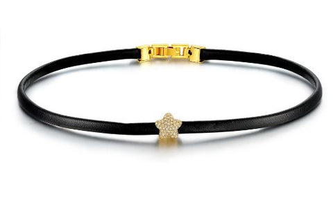 A Star Is Born Gold Star Choker Necklace